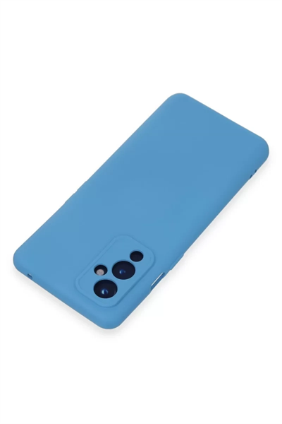 One Plus 9 Kılıf Nano içi Kadife Silikon - Mavi