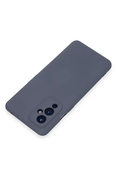 One Plus 9 Kılıf Nano içi Kadife Silikon - Gri