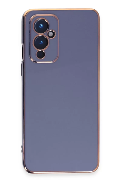 One Plus 9 Kılıf Volet Silikon - Mavi