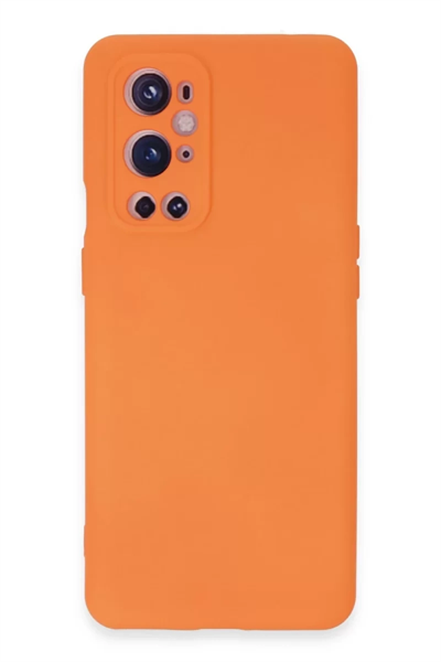 One Plus 9 Pro Kılıf Nano içi Kadife Silikon - Turuncu