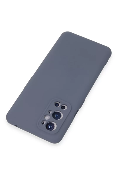 One Plus 9 Pro Kılıf Nano içi Kadife Silikon - Gri