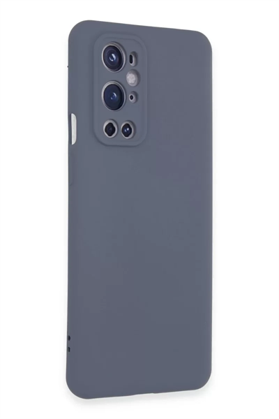 One Plus 9 Pro Kılıf Nano içi Kadife Silikon - Gri