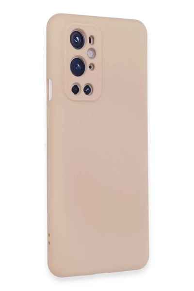 One Plus 9 Pro Kılıf Nano içi Kadife Silikon - Pudra