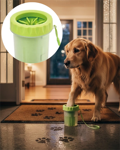 Orta ve Büyük Irk Köpekler İçin Pati Yıkama Kabı Pratik Hijyen Çözümü