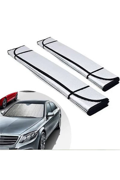 Oto Ön Cam Güneşlik Katlanabilir UV Koruyucu Renault Megane Hyundai i20 Opel Astra Toyota Corolla