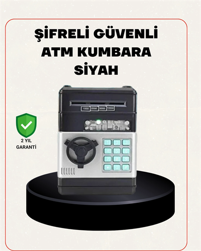 Para Kasası Görünümlü Elektronik Şifreli Kumbara