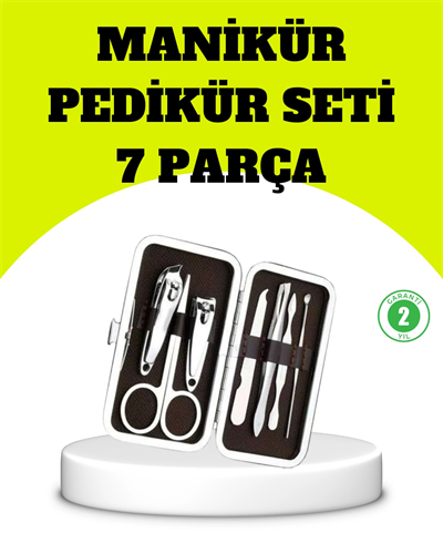 Paslanmaz Çelik Kişisel Bakım Seti – 7 Parça