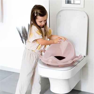 Pembe Kulplu Çocuk Klozet Adaptörü