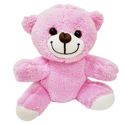 Pembe Peluş Ayıcık, Kar Küresi Ve Pembe Çikolata Not Defteri Hediye Seti