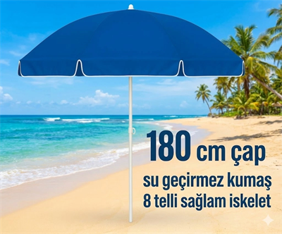 Plaj Şemsiyesi Sabit 180 cm