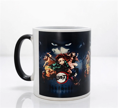 Porselen Renk Değiştiren Demon Slayer Kupa Bardak - Model 2