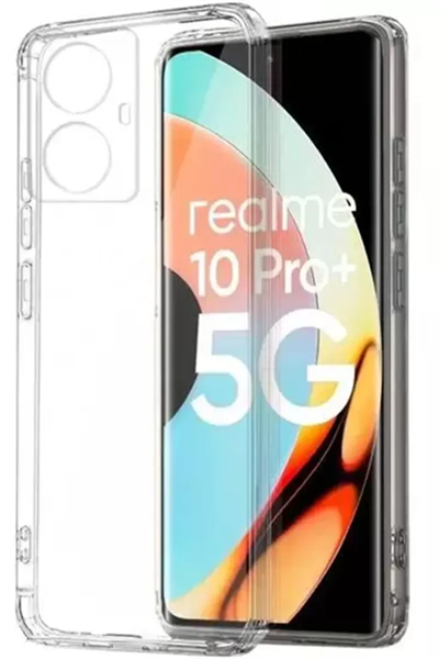 Realme 10 Pro Plus 5G Kılıf Lüx Şeffaf Silikon