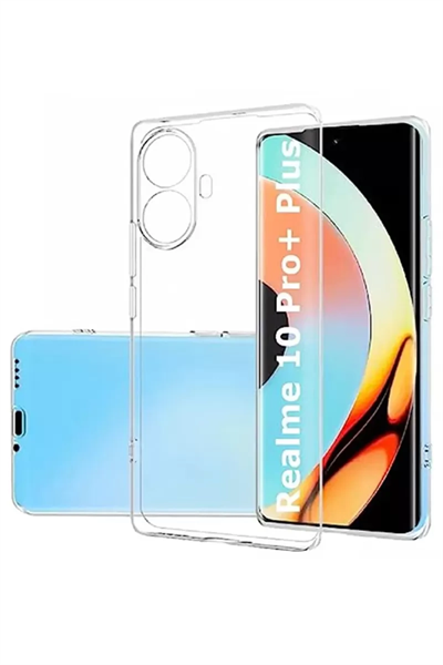 Realme 10 Pro Plus 5G Kılıf Lüx Şeffaf Silikon