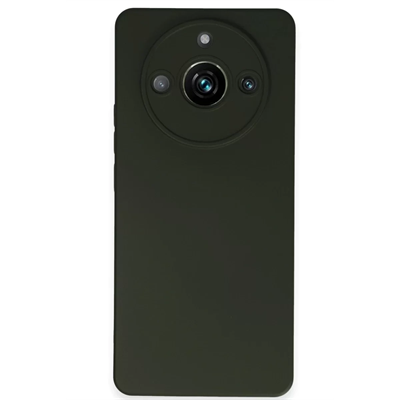 Realme 11 Pro Kılıf Nano içi Kadife Silikon - Koyu Yeşil