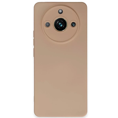 Realme 11 Pro Kılıf Nano içi Kadife Silikon - Pudra