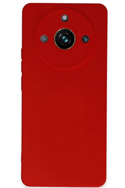 Realme 11 Pro Kılıf Nano içi Kadife Silikon - Kırmızı