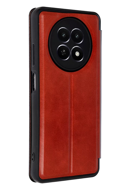 Realme 12 5G Kılıf Flip Cover - Kırmızı