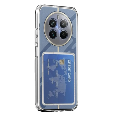 Realme 12 Pro Kılıf Kart Şeffaf Silikon - Şeffaf