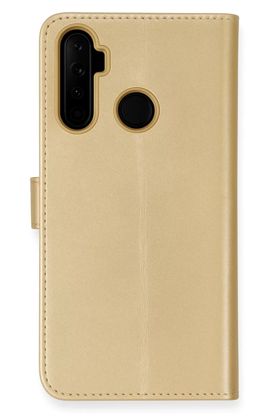 Realme 6i Kılıf Trend S Plus Kapaklı Kılıf - Gold