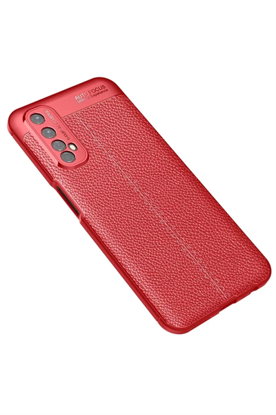 Realme 7 Kılıf Auto Focus Kapak - Kırmızı
