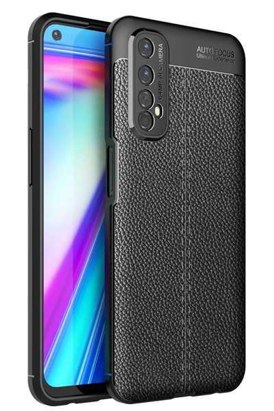 Realme 7 Kılıf Auto Focus Kapak - Siyah