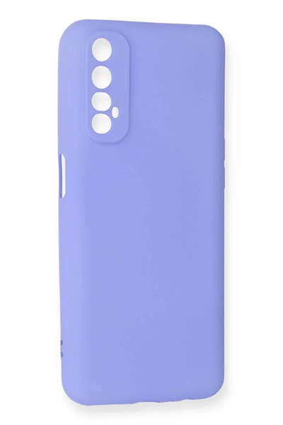 Realme 7 Kılıf First Silikon - Lila