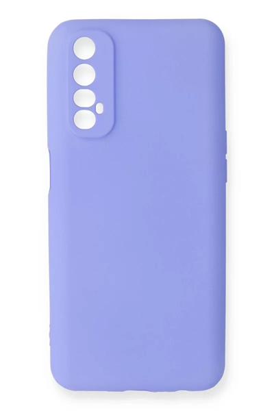 Realme 7 Kılıf First Silikon - Lila