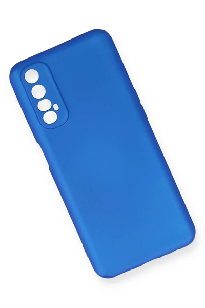 Realme 7 Kılıf First Silikon - Mavi
