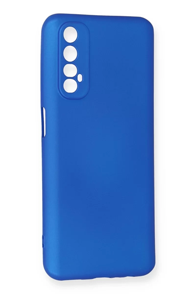 Realme 7 Kılıf First Silikon - Mavi