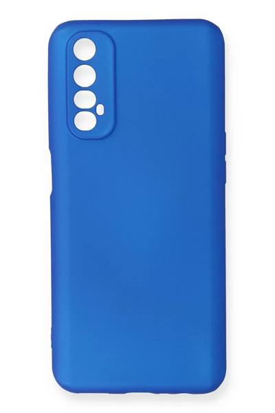 Realme 7 Kılıf First Silikon - Mavi