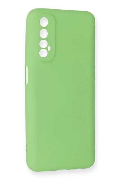 Realme 7 Kılıf First Silikon - Yeşil