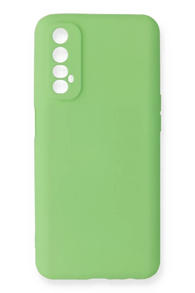 Realme 7 Kılıf First Silikon - Yeşil