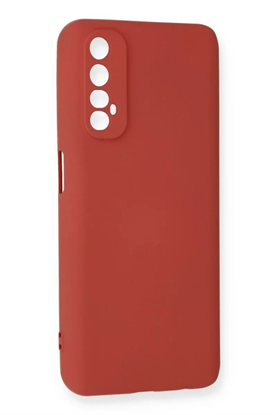 Realme 7 Kılıf Nano içi Kadife Silikon - Kiremit