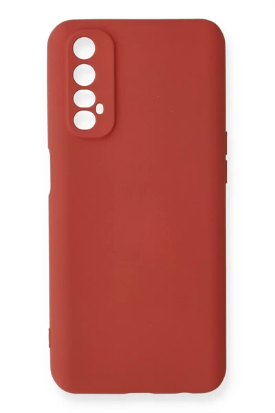 Realme 7 Kılıf Nano içi Kadife Silikon - Kiremit
