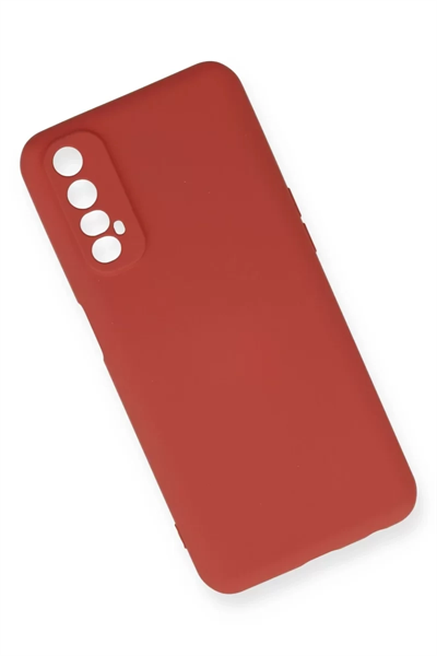 Realme 7 Kılıf Nano içi Kadife Silikon - Kiremit