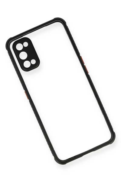 Realme 7 Pro Kılıf Miami Şeffaf Silikon - Siyah
