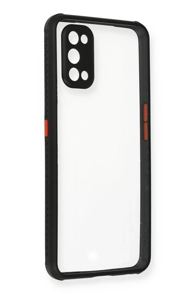 Realme 7 Pro Kılıf Miami Şeffaf Silikon - Siyah