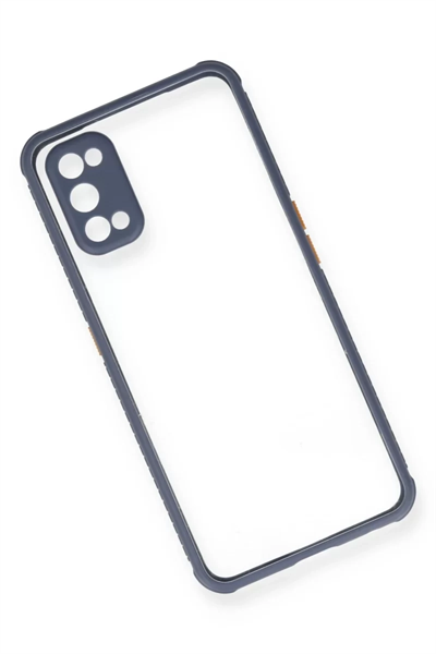 Realme 7 Pro Kılıf Miami Şeffaf Silikon - Gri