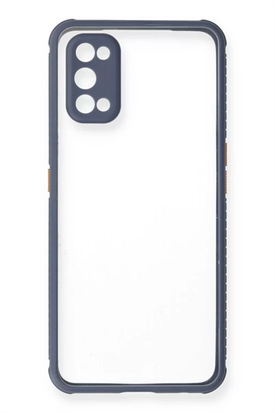 Realme 7 Pro Kılıf Miami Şeffaf Silikon - Gri