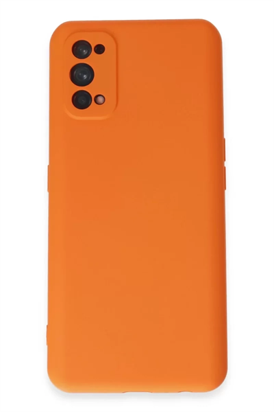 Realme 7 Pro Kılıf Nano içi Kadife Silikon - Turuncu