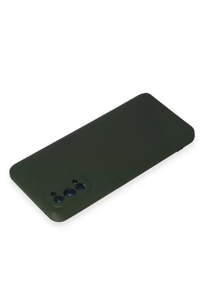 Realme 7 Pro Kılıf Nano içi Kadife Silikon - Koyu Yeşil