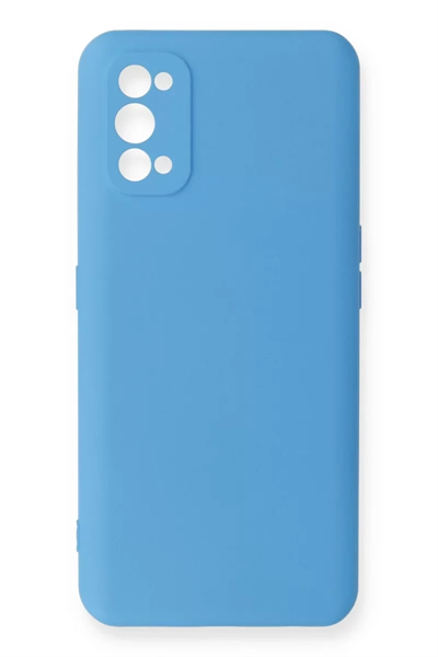 Realme 7 Pro Kılıf Nano içi Kadife Silikon - Mavi