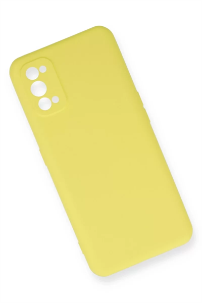 Realme 7 Pro Kılıf Nano içi Kadife Silikon - Sarı