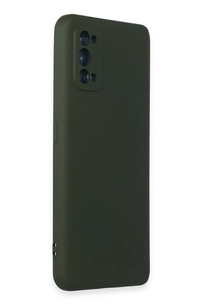 Realme 7 Pro Kılıf Nano içi Kadife Silikon - Koyu Yeşil