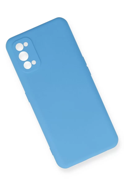 Realme 7 Pro Kılıf Nano içi Kadife Silikon - Mavi