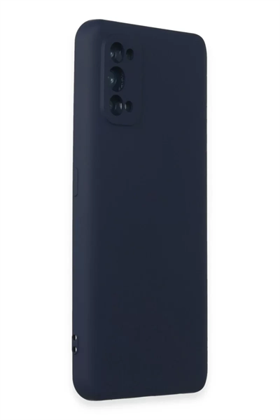 Realme 7 Pro Kılıf Nano içi Kadife Silikon - Lacivert