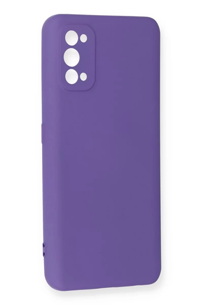 Realme 7 Pro Kılıf Nano içi Kadife Silikon - Mor