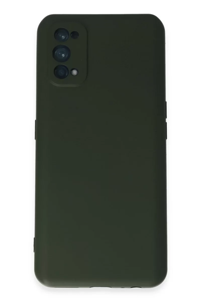 Realme 7 Pro Kılıf Nano içi Kadife Silikon - Koyu Yeşil