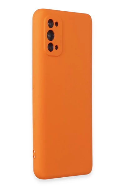 Realme 7 Pro Kılıf Nano içi Kadife Silikon - Turuncu