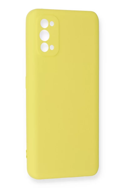 Realme 7 Pro Kılıf Nano içi Kadife Silikon - Sarı
